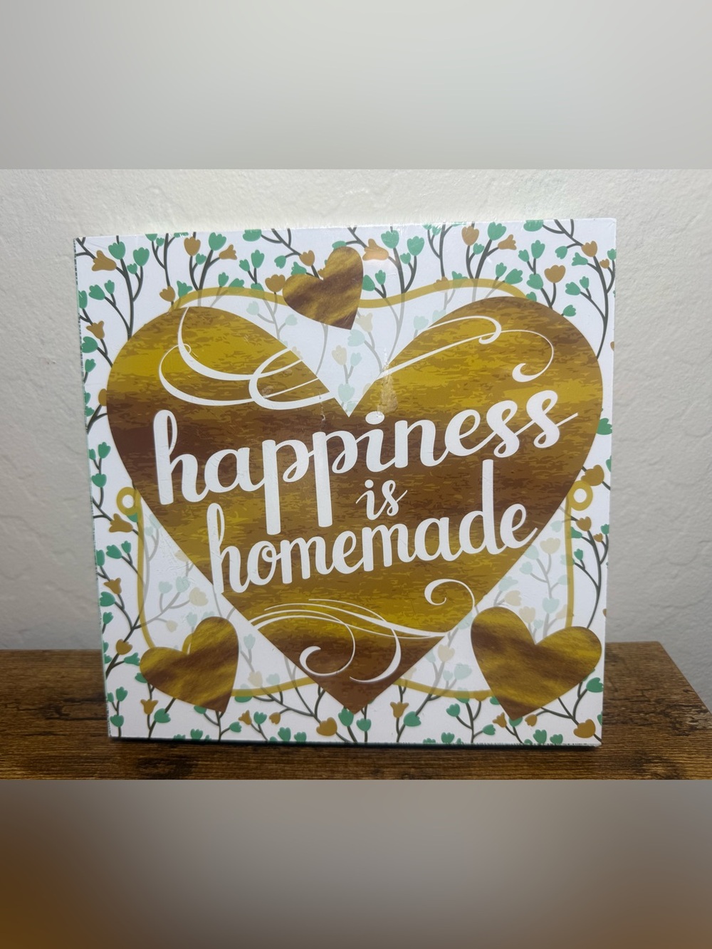 Happiness Is Homemade Decorative Wall Sign